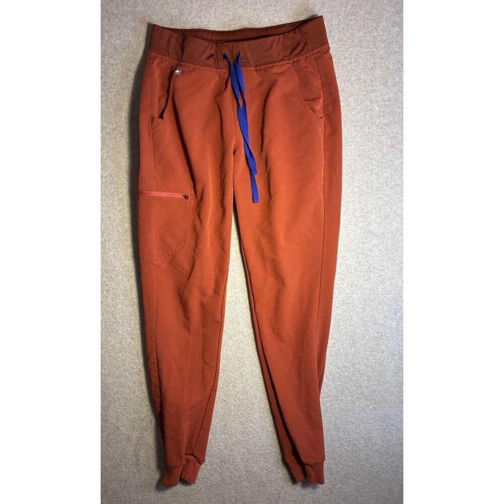 Figs W Scrub Pants Sz S/t Jogger Orange Blue Technical Performance Nurse Tall